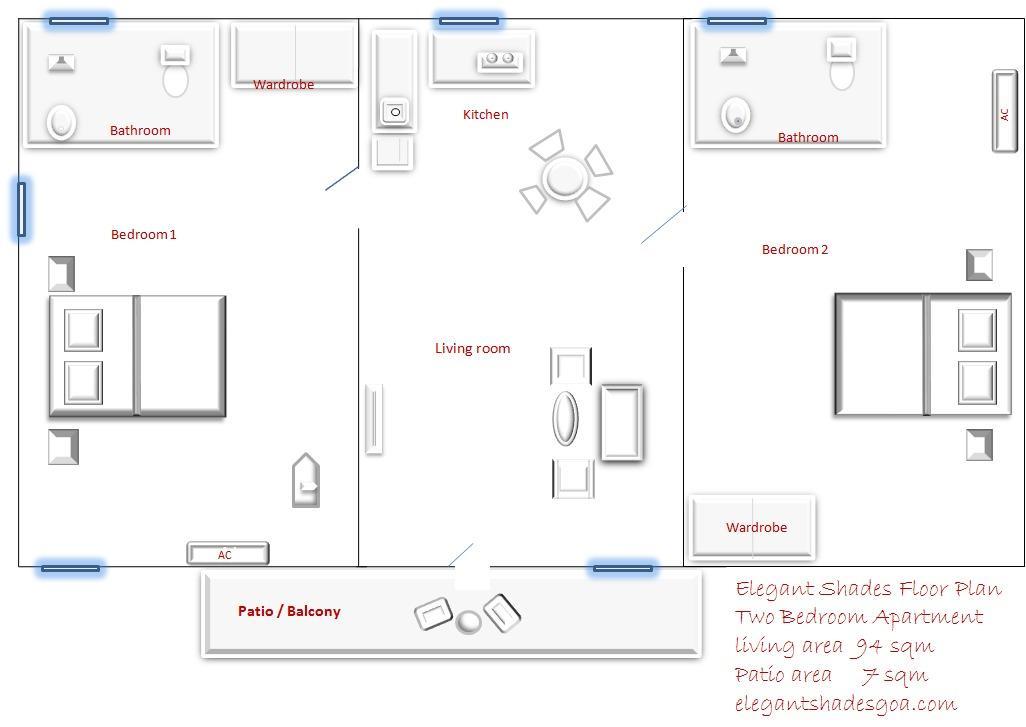 Apartamento Elegant Shades Colva Exterior foto